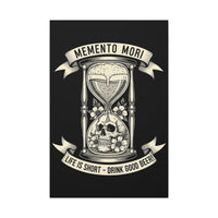 Load image into Gallery viewer, Memento Mori: Drink Good Beer | Stoic Humor Canvas | Twisted Stoic Collection