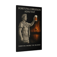 Load image into Gallery viewer, Fortuna Ebriolos Adiuvat | Fortune Favors the Buzzed | Alexander’s Toast | Twisted Stoic Canvas Print