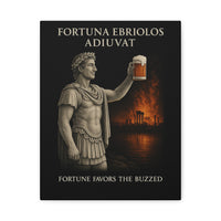 Load image into Gallery viewer, Fortuna Ebriolos Adiuvat | Fortune Favors the Buzzed | Alexander’s Toast | Twisted Stoic Canvas Print