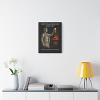 Load image into Gallery viewer, Fortuna Ebriolos Adiuvat | Fortune Favors the Buzzed | Alexander’s Toast | Twisted Stoic Canvas Print