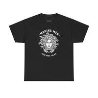 Load image into Gallery viewer, Making Men Hard Since 700 B.C. | Medusa Humor Graphic Tee | InnerForge Twisted Stoic Collection
