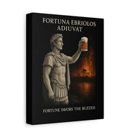 Load image into Gallery viewer, Fortuna Ebriolos Adiuvat | Fortune Favors the Buzzed | Alexander’s Toast | Twisted Stoic Canvas Print