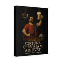 Load image into Gallery viewer, Fortuna Cervisiam Adiuvat | Fortune Favors the Beer | InnerForge Discipline Canvas Print