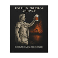 Load image into Gallery viewer, Fortuna Ebriolos Adiuvat | Fortune Favors the Buzzed | Alexander’s Toast | Twisted Stoic Canvas Print
