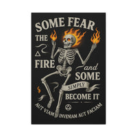 Load image into Gallery viewer, Some Fear the Fire | Stoic Rebirth Canvas | InnerForge Discipline Apparel