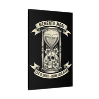 Load image into Gallery viewer, Memento Mori: Drink Good Beer | Stoic Humor Canvas | Twisted Stoic Collection