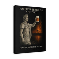Load image into Gallery viewer, Fortuna Ebriolos Adiuvat | Fortune Favors the Buzzed | Alexander’s Toast | Twisted Stoic Canvas Print